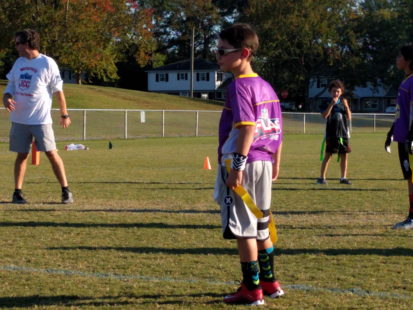 Gavin as a young football player